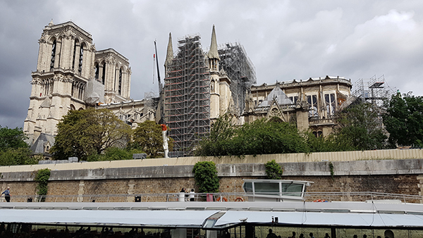 Notre Dame Paris nach dem Brand 2019 © Konrad Weiss 2019